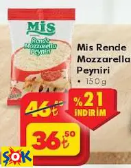 MİS RENDE MOZZARELLA PEYNİRİ 150 G